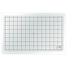 Tim Holtz Travel Glass Studio Mat - White (rejseudgave)